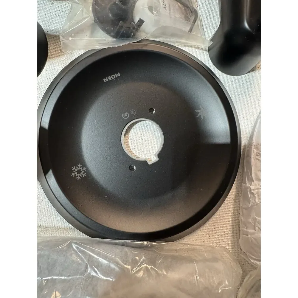 Moen Roman Matte Black Single-Handle Modern Tub Shower Faucet 82021BL w/ Valve